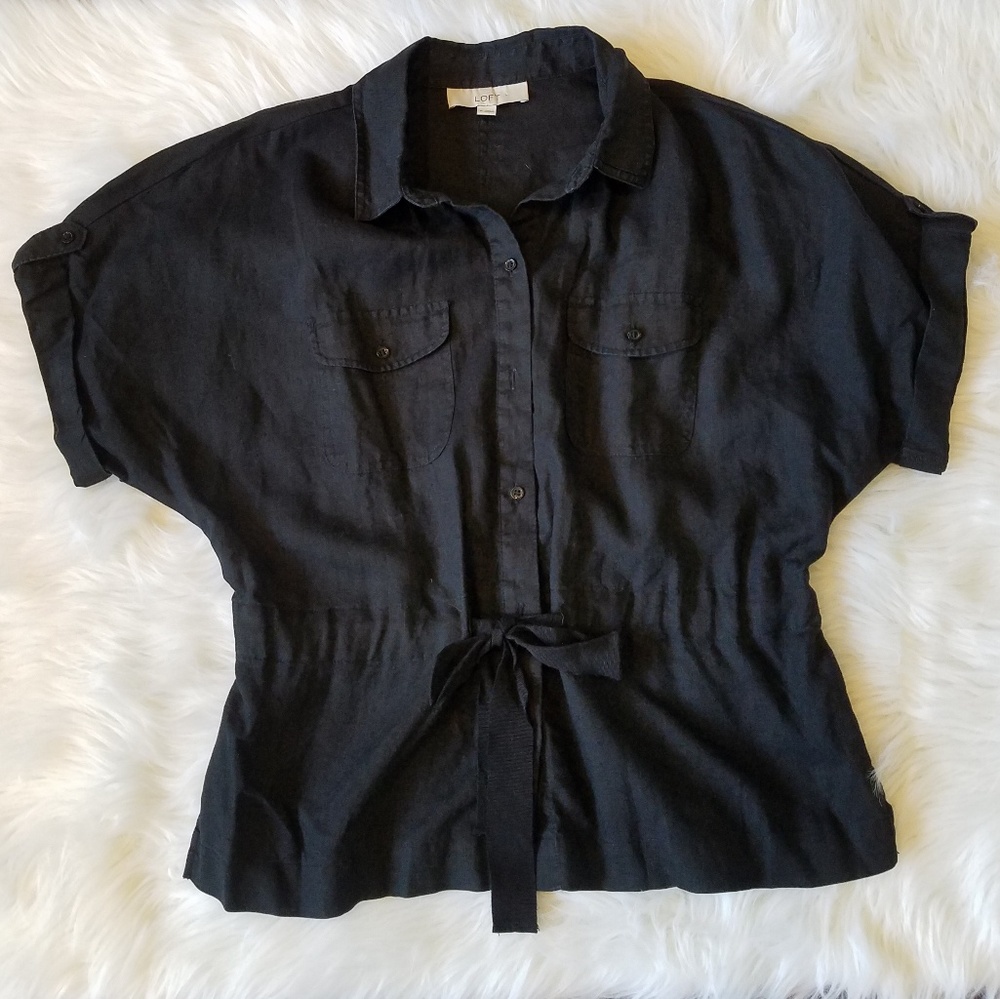 ◊ LOFT Linen Safari Tunic